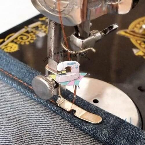 5pcs Household sewing machine parts unilateral piping presser foot left pin hole for SINGER brother JANOME sewing