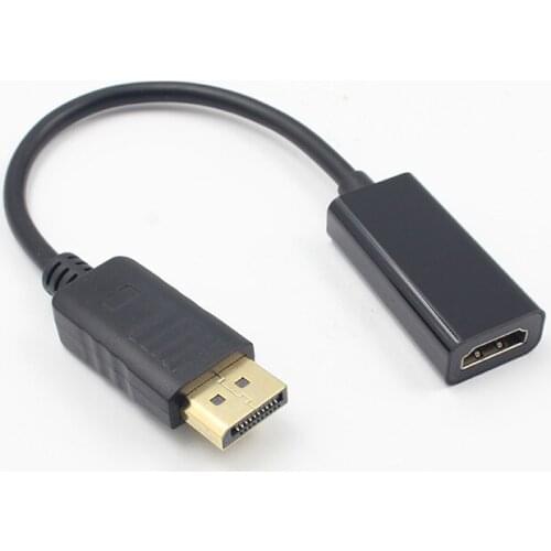 1080P DP To HDMI-Compatible Male To Female HDTV Cable Adapter Converterr Display Port To HDMI-Compatible For HDTV Projector