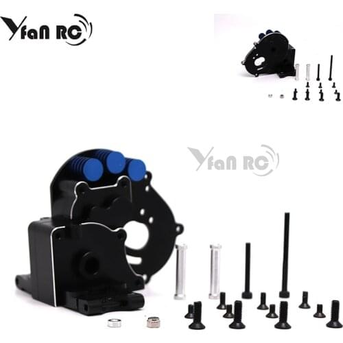 Yfan rc1 set transmission box aluminum traxxas trxs slash rustler bar stampede TE12HX01 2wd aluminum gearbox kit