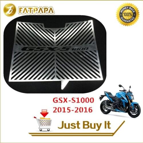 Free shipping Motorcycle Accessories Radiator Grille Guard Cover Protector Black For SUZUKI GSX-S1000 2015-2016 Water tank net