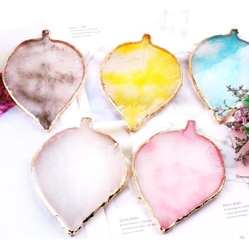 BLUELANS Leaf Heart Square Jewelry Necklace Earring Display Plate Tray Holder Palette nail polish organizer jewelrygift box lot