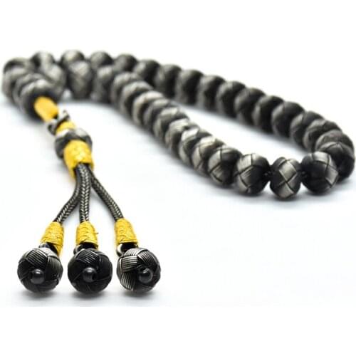 Rosary 1000k Silver Hand braid Trabzon Kazaziye Silver Rosary (Tasbih)