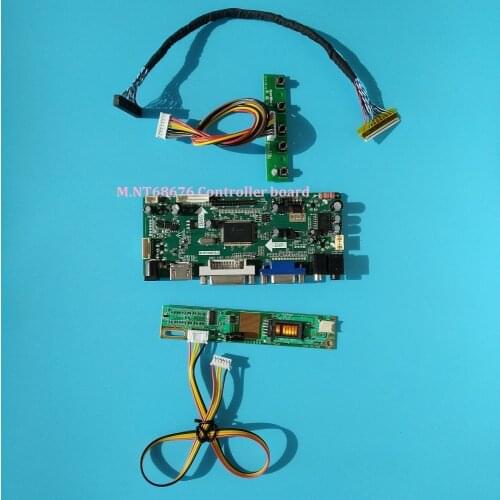 For QD14TL02 Rev.01 LCD DVI VGA HDMI 1280X800 Controller board Screen panel 1 Lamps Monitor Kit 30pin LVDS 14"