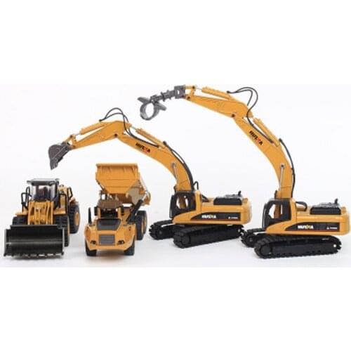 Excavator toys Alloy Engineering Vehicle 1:50, metal wheel structure car model engineering vehicle,childrens toy car collection