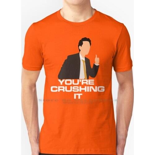 Crushing It | Space Force Netflix T Shirt 100% Pure Cotton Space Force Netflix Tony Ben Schwartz Steve Carell