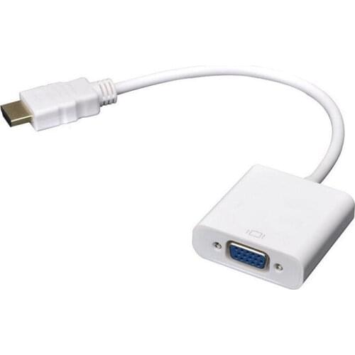 HDMI To VGA Cable Adapter HDMI To VGA Converter Male To Female With Built-in Chipset and up to 1080p *100pcs/lot