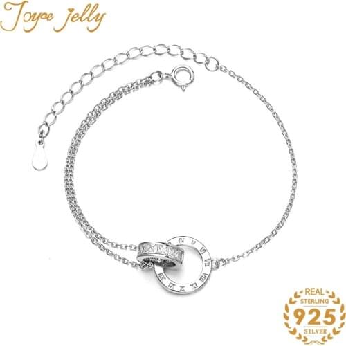 JoyceJelly Authentic classic 925 sterling silver jewelery set for charm lady silver gold colors Wedding Fine Jewelry Gifts