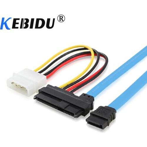 Kebidu ATA To SAS 7 Pin SATA 29 Pin & 4 Pin Cable Male Connector Adapter Converter For Hard Disk Drive Power Cable Adapter