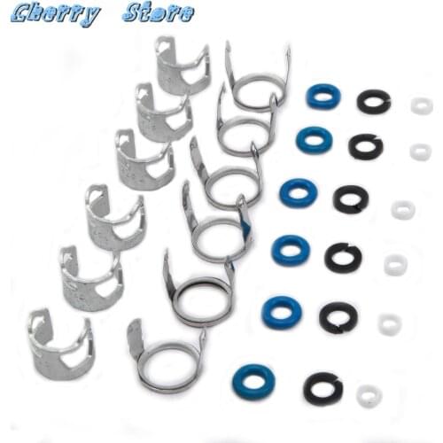 06E 998 907 6Pcs Fuel Injectors Seals Repair O-ring Kit For Audi A4 A5 A6 A7 Sportback Q5 06E998907 06E 998 907 G 06E998907G