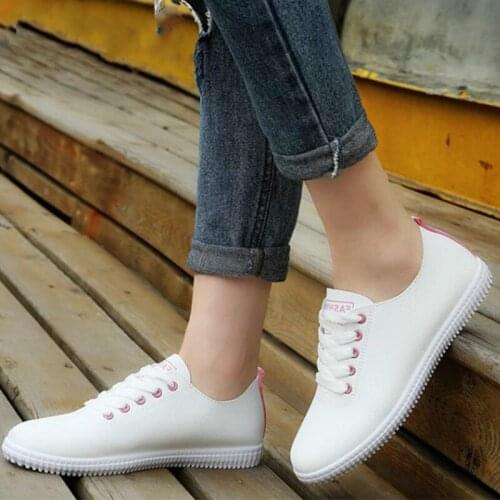 Dropshipping Women Sneakers Ladies Vulcanized Shoes Lace Up Round Toe Casual Women Shoes Fashion Women Shoes Footwear Size