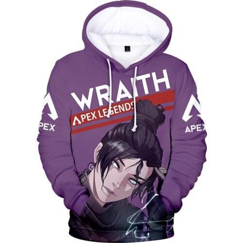 2019 Hot Sale 3D Apex Legends Print Sweatshirt Long Sleeve Women Clothes Casual Plus Size 4XL