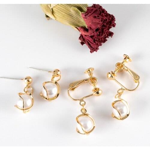 Hot Selling New Fashion Creative S925 Silver Needle Alloy Pearl Drop Earrings Jewelry for Girl