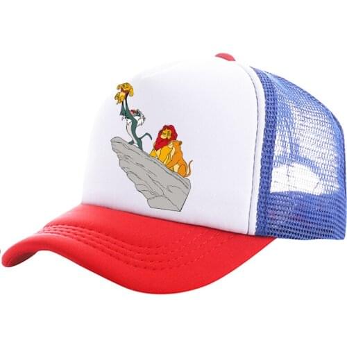 Fashion The Lion King womens mens baseball caps womens mens leisure sports sun hats elastic caps