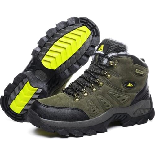 New Men Women Outdoor Climbing Trekking Shoes Durable Waterproof Anti-Slip Military Tactical Boots High Top Hiking Shoes