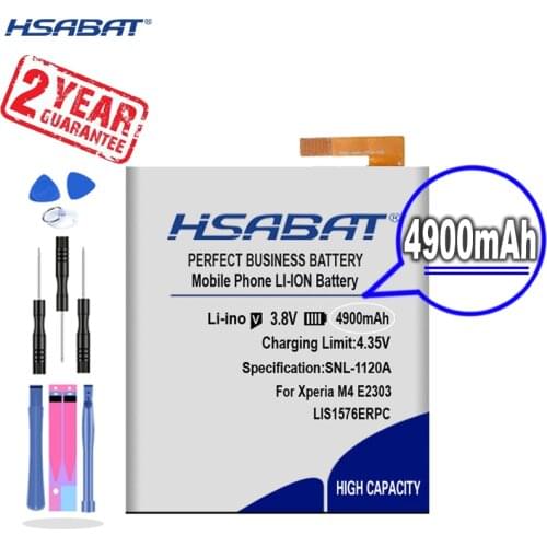 New Arrival [ HSABAT ] 4900mAh LIS1576ERPC/AGPB014-A001 Replacement Battery for SONY Xperia M4 Aqua E2303 E2333 E2353