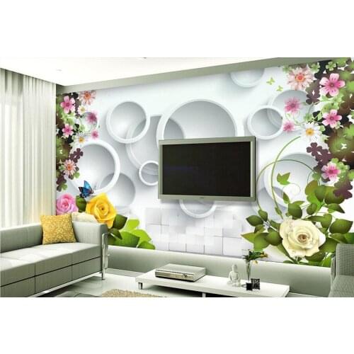 Vogue beautiful rose flower 3D wallpaper papel de parede, living room sofa TV wall bedroom wall papers home decor large murals