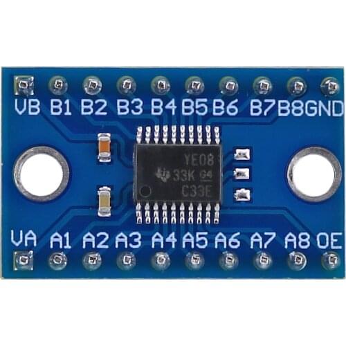 Logic Level Shifter Logic Level Converter Voltage Level-Shifting Translator Module 8-Bit Bi-directional for Arduino