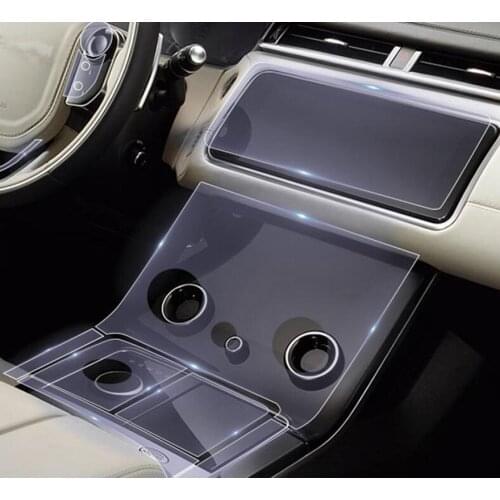 Car-styling transparent protective film Central control film Car Accessories For Range Rover Velar 2019 2017 2018 2020