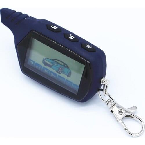 A61 2-way LCD Remote Control Key Fob Chain Keychain A61 Russian Vehicle Security Two Way Car Alarm System Starline A61