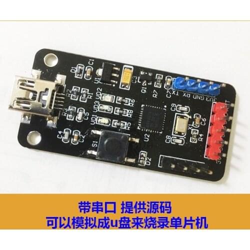 With serial port downloader/debugger