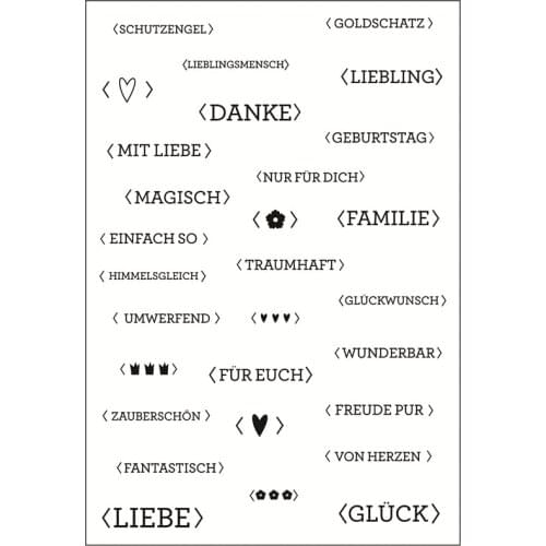 Word Cartoon Pattern Stamp Scrapbooking Alphabet Stamp Embossing Craft Making Silicone Transparent Stamps