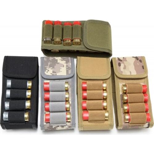CQC Molle System 16 Round 12Gauge Shot Gun Ammo Shell Cartridge Holder Bag Military Tactical Magazine Pouch Hunting Accessories