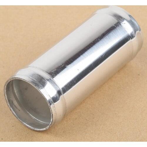 Alloy Aluminum Hose Adapter Joiner Pipe Connector Silicone 32mm 1.25" Silver New