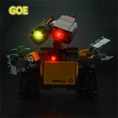 LED Light Kit For Lego 21303 Compatible With Robot WALL.E bricks Model (Only LED Light included)