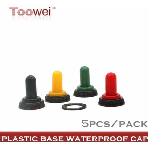 Toowei T700-1 Toggle switch waterproof cap M12*1.0/plastic base/5pcs in pack