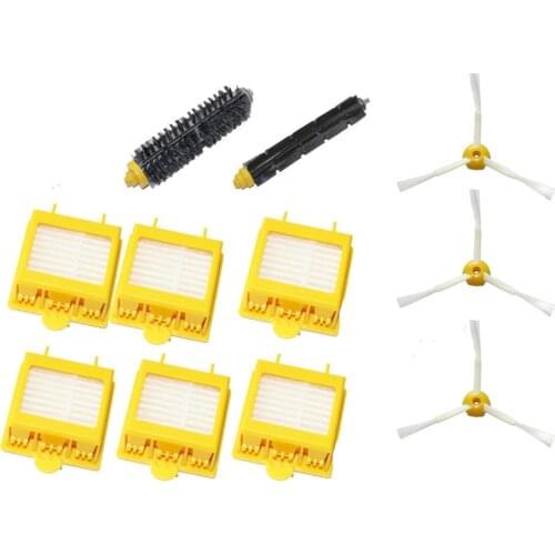 High Quality Bristle & Flexible Beater Brush & 6 Hepa Filter & armed Brush kit for iRobot Roomba 700 Series 770 780 790