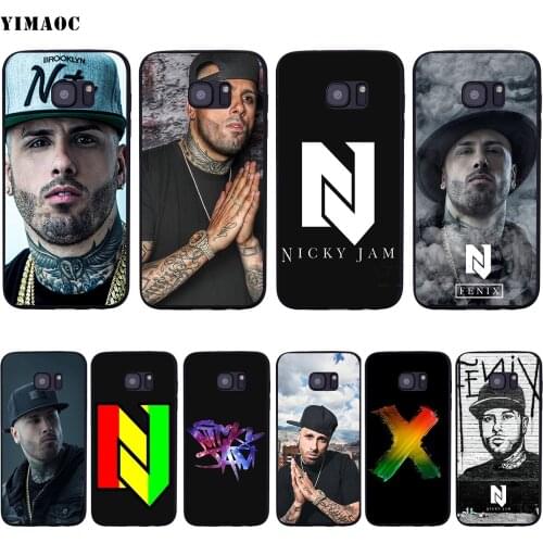 YIMAOC Nicky Jam Soft Silicone Case for Samsung Galaxy S6 S7 Edge S8 S9 Plus A3 A5 A6 Note 8 9