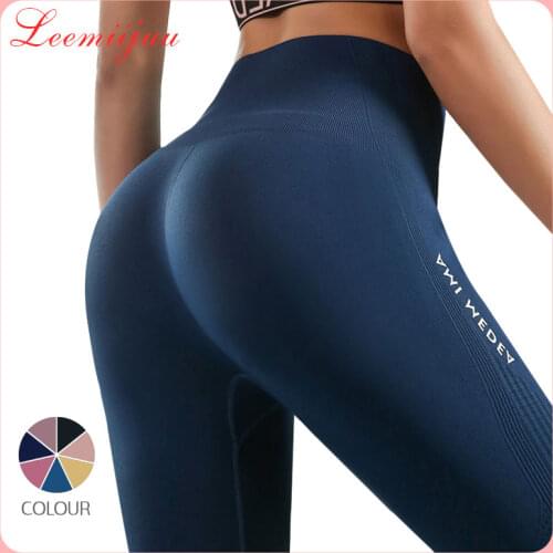 LEEMIIJUU Womens Sports Pants 2020 Leggings Women Fitness Tummy Control Pants Sports Leggings Gym High Waist Skinny Leggings