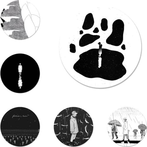 RM Mono Icons Pins Badge Decoration Brooches Metal Badges For Backpack Decoration 58mm