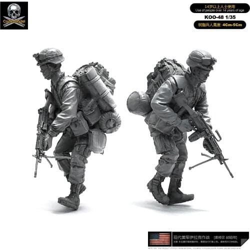 1/35 Resin Model Kits American Army Soldier self-assemlbed Koo-48