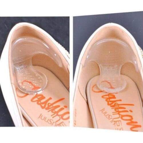 1Pair Rearfoot Silicone gel Stickers Transparent Slip-resistant Foot Shoes Stickers High Heel Shoe Pad Insoles Foot Care