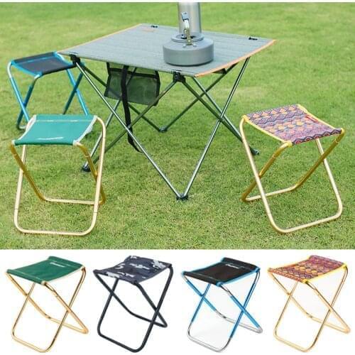 1PC Camping Folding Extended Seat Portable Chair Aluminium Alloy Ultralight Detachable Multi Function Office