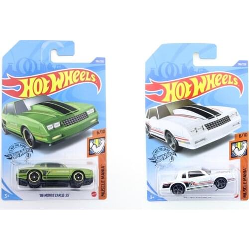 2021-196 Original Hot Wheels Mini Alloy Coupe 86 MONTE CARLO SS 1/64 Metal Diecast Model Car Kids Toys Gift