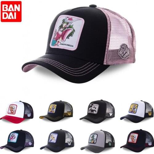 New Brand High Quality Saint Seiya Cartoon Anime Snapback Baseball Cap Men Women Hip Hop Dad Mesh Trucker Hat Dropshipping