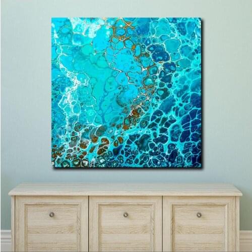 Large size Printing Fashion Oil Painting In the sea Abstract art canvas prints pictures for living room and bedroom No Frame