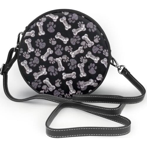 Brand Shouder Bag In Womens Totes Designer Paw Print Microfiber Leather Shouder Bag Female Messenger Bag Girls Handbags