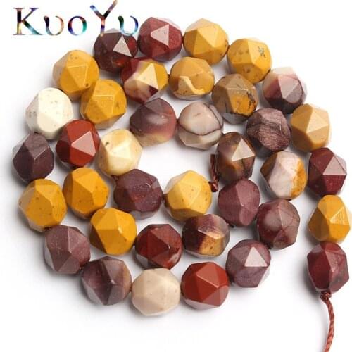 Natural Faceted Mookaite Beads Loose Stone Beads For Making Jewelry 15Inches 6/8/10mm Diy Jewelry Bracelet Necklaces Wholesale