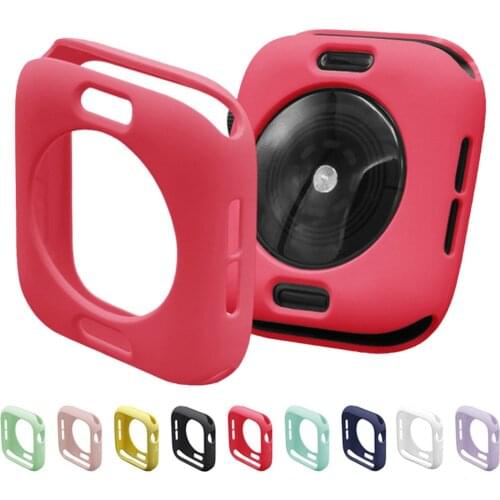 Cover For Apple Watch case 44mm 40mm iWatch case 42mm 38mm Accessorie Silicone Protector Apple watch series 5 4 3 42 38 40 44 mm