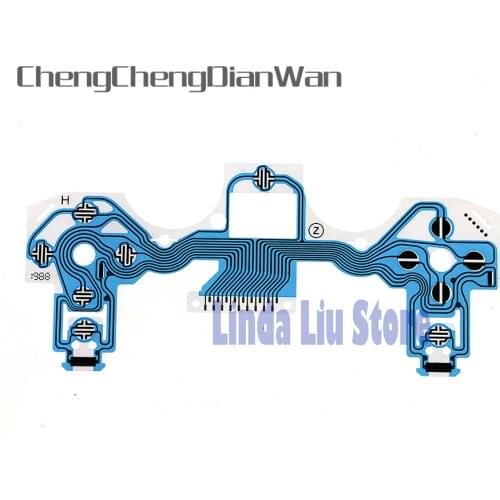 ChengChengDianWan 2pcs/lot high quality blue flex Ribbon Circuit Board conductive film keypad flex cable for ps4