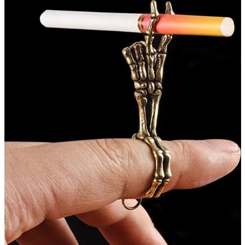 Hand bone Hand ring cigarette holder Smoke For all cigarettes Adjustable Smoking Accessorie Prevent Yellowing of Fingers