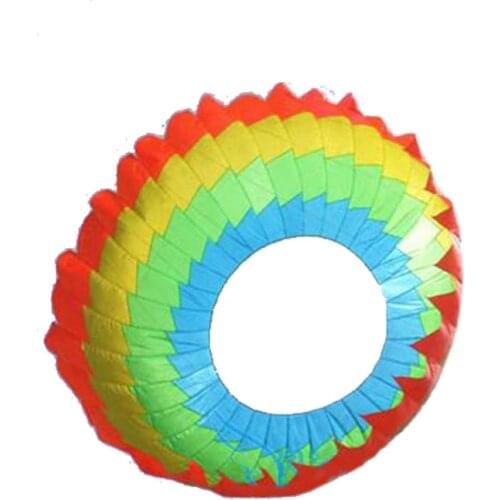 Diameter 300cm Power Single Line Rainbow Light Ring Kite / Ripstop Nylon Kites With Flying Tools Beach kite flying