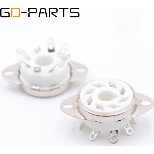 Chassis Mount K8A Ceramic 8 pin Octal tube sockets base for KT66 6V6 6B4G 6F6 6550 KT88 EL34 5AR4 6CA7 CV181 Hifi Audio DIY 1PC