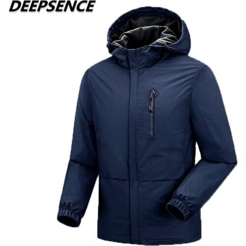 Men Casual Hooded Jacket 2021 New Autumn Zipper coat men Outdoor Waterproof Jacket Fashion Clothing Coat Men 5XL