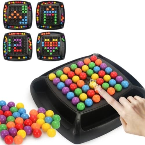 New Rainbow Ball Matching Table Toy Childrens Attention Training Early Education Board Game Toys Parent Child Interactive Toys
