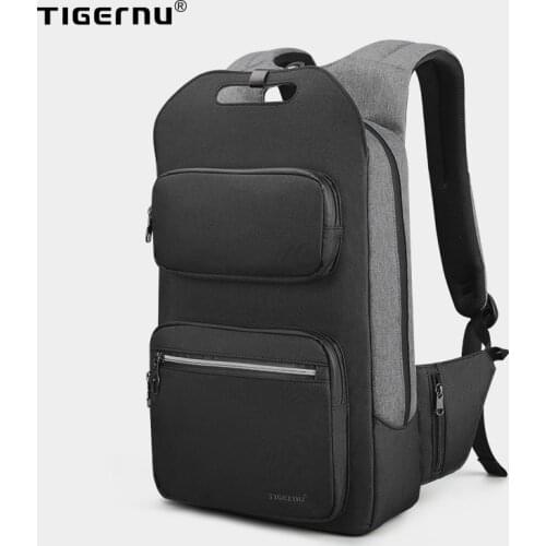 Tigernu High Quality Anti theft Fashion School Backpack For Men 15.6inch Laptop Backpacks Male Mochila USB Charging Bags For Men