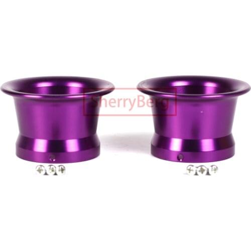 SherryBerg Billet 2" Velocity Stack FOR Keihin Mikuni TM PE28 PWK OKO 30 Carb Carburettor Carburetor Intake 50mm purple Col PAIR